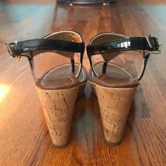 Tommy Hilfiger T-Strap Wedges - Picture 2 of 2